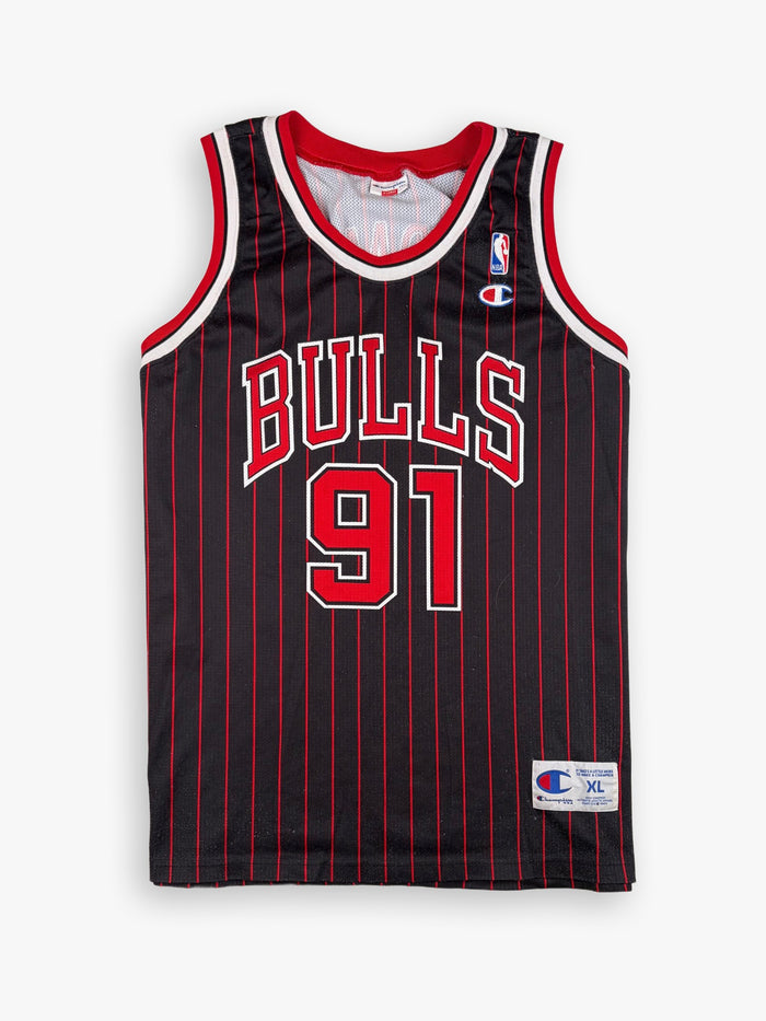 1990s Champion Bulls Dennis Rodman NBA Jersey