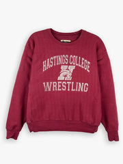 1990s Champion Reverse Weave Hastings College Wrestling Sweatshirt