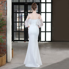 Grace Mesh Trim Sleeve Dress