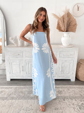 Holden Dress Blue Floral | Women's Linen Maxi Dress