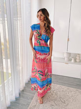 Lilibeth Pink Print Dress | Women's Tropical Maxi Dress