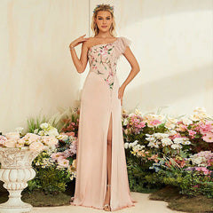 Evening Dress Deep V Plunge neck High Slit Backless Sexy Evening Dress Cocktail Party Dress Evening Dress