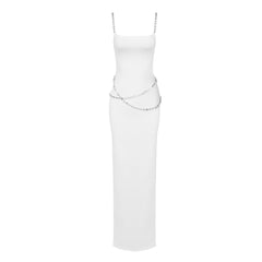 Simple Chain Dress Women Maxi Dress Party Dress Evening Dress Sexy