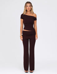 LEILANI PANT - BROWN : CHOCOLATE