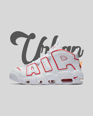 Nike Air More Uptempo White Varsity Red Outline