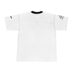 Classic White Football Jersey — Black Trim Team Shirt