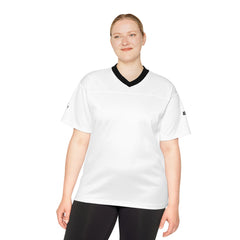 Classic White Football Jersey — Black Trim Team Shirt