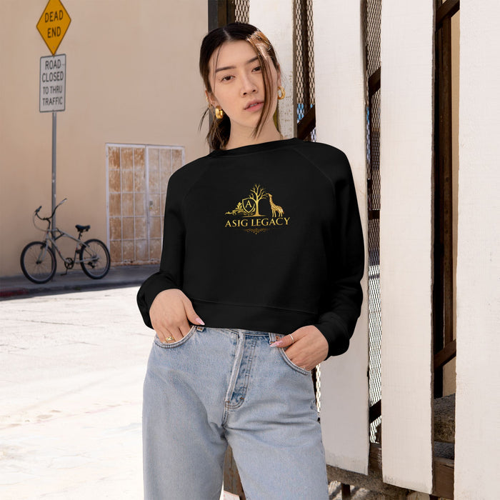 Cropped Fleece Pullover — ASIG Legacy Gold Logo