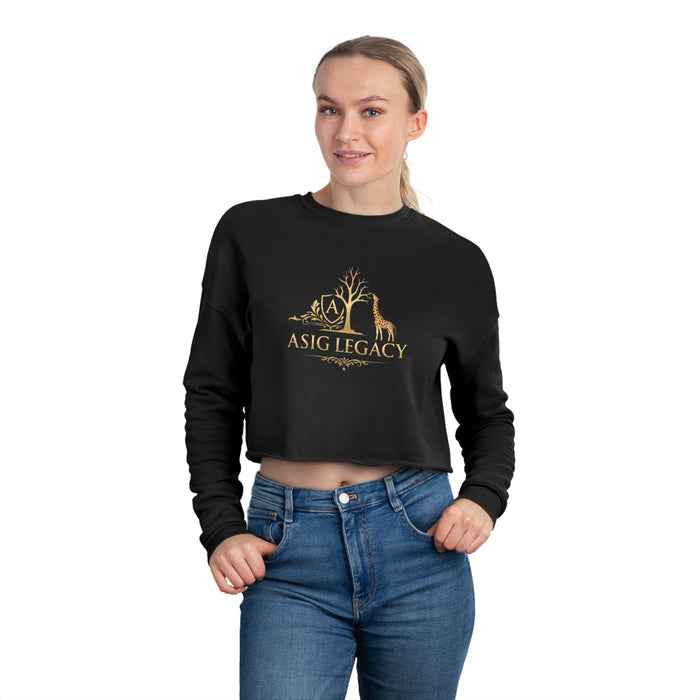 Cropped Sweatshirt — ASIG Legacy Gold Safari Logo