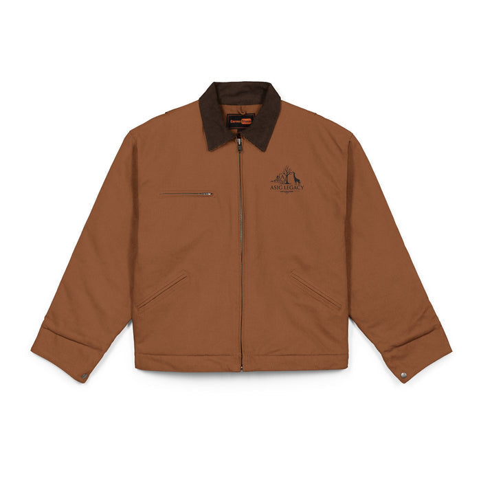 Duck Cloth Work Jacket - Classic Brown Carpenter Jacket asig legacy