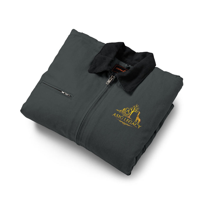 Duck Cloth Work Jacket — "Wrench & Torch" Mechanic Logo Chest asig legacy