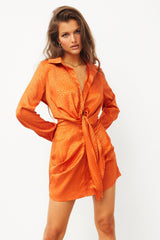 Grounding Mini Dress - Orange