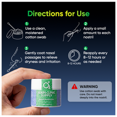 Main Clinic Supply Nasal Moisturizer – Unscented, Long-Lasting Hydration for Dry Nasal Passages - Main Clinic Supply