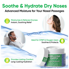 Main Clinic Supply Nasal Moisturizer – Unscented, Long-Lasting Hydration for Dry Nasal Passages - Main Clinic Supply