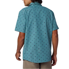 Men's AirExchange UPF 40 Novelty Short-Sleeve Collared Shirt