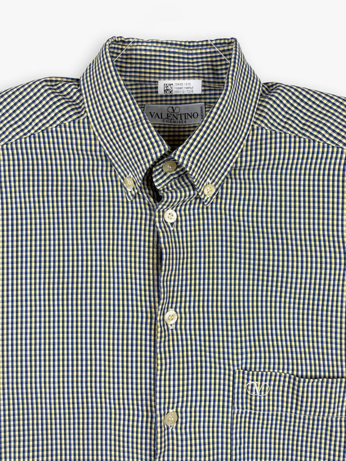 1980s Valentino Chemises Short Sleeve Button Shirt