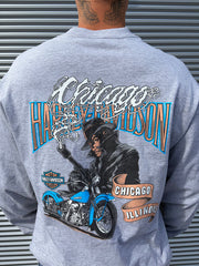 1990s Harley Davidson Chicago Illinois Long-sleeve Shirt