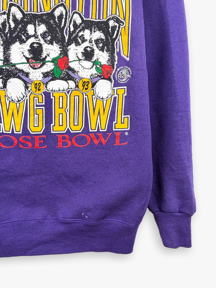 1993 University of Washington 3 Dawg Rose Bowl Sweatshirt