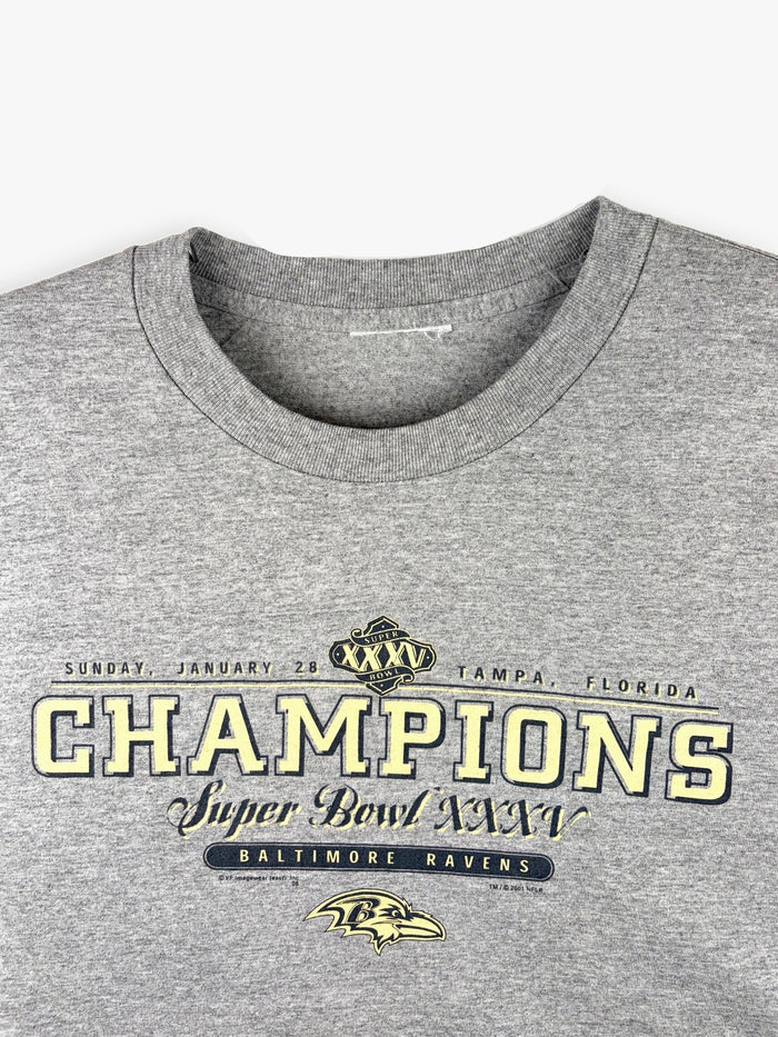 2001 Baltimore Ravens Super Bowl XXXV Champions T-Shirt