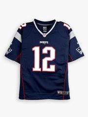 2016-2017 NFL Nike On Field New England Patriots Tom Brady Home Jersey