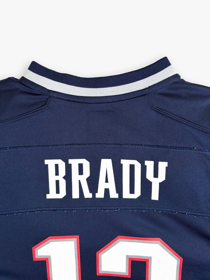 2016-2017 NFL Nike On Field New England Patriots Tom Brady Home Jersey