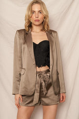 Elizabeth Satin blazer