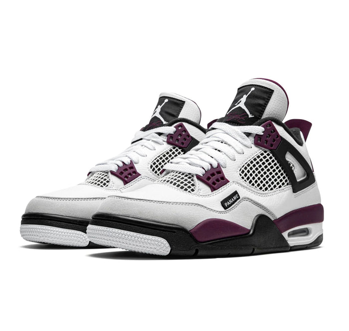Jordan 4 "PSG Neutral Grey Bordeaux"