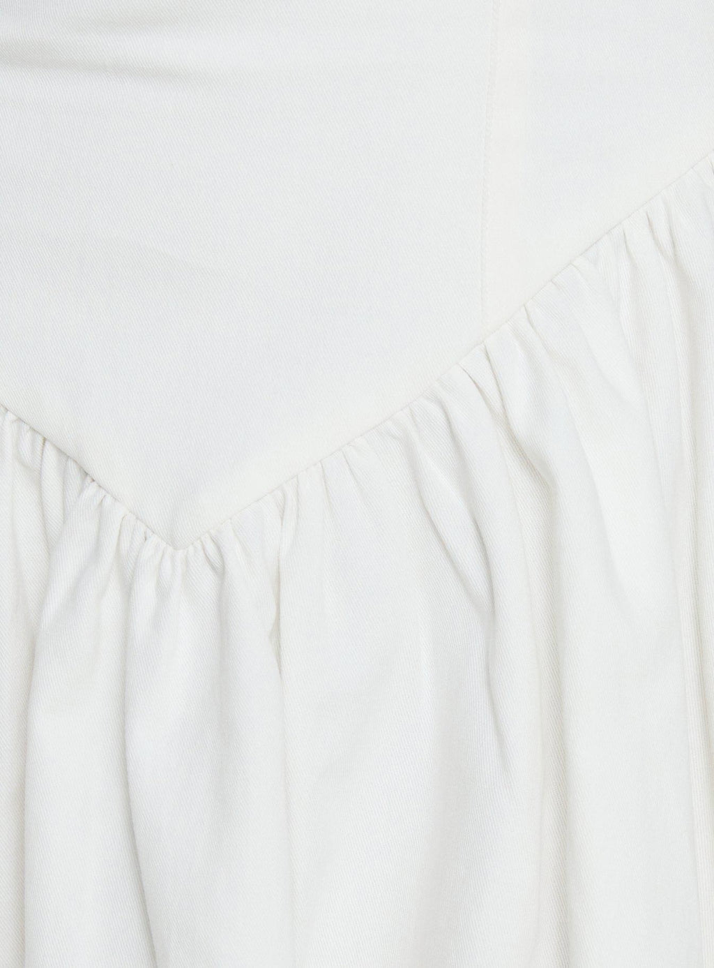 Esatora Halter Flare Mini Dress White