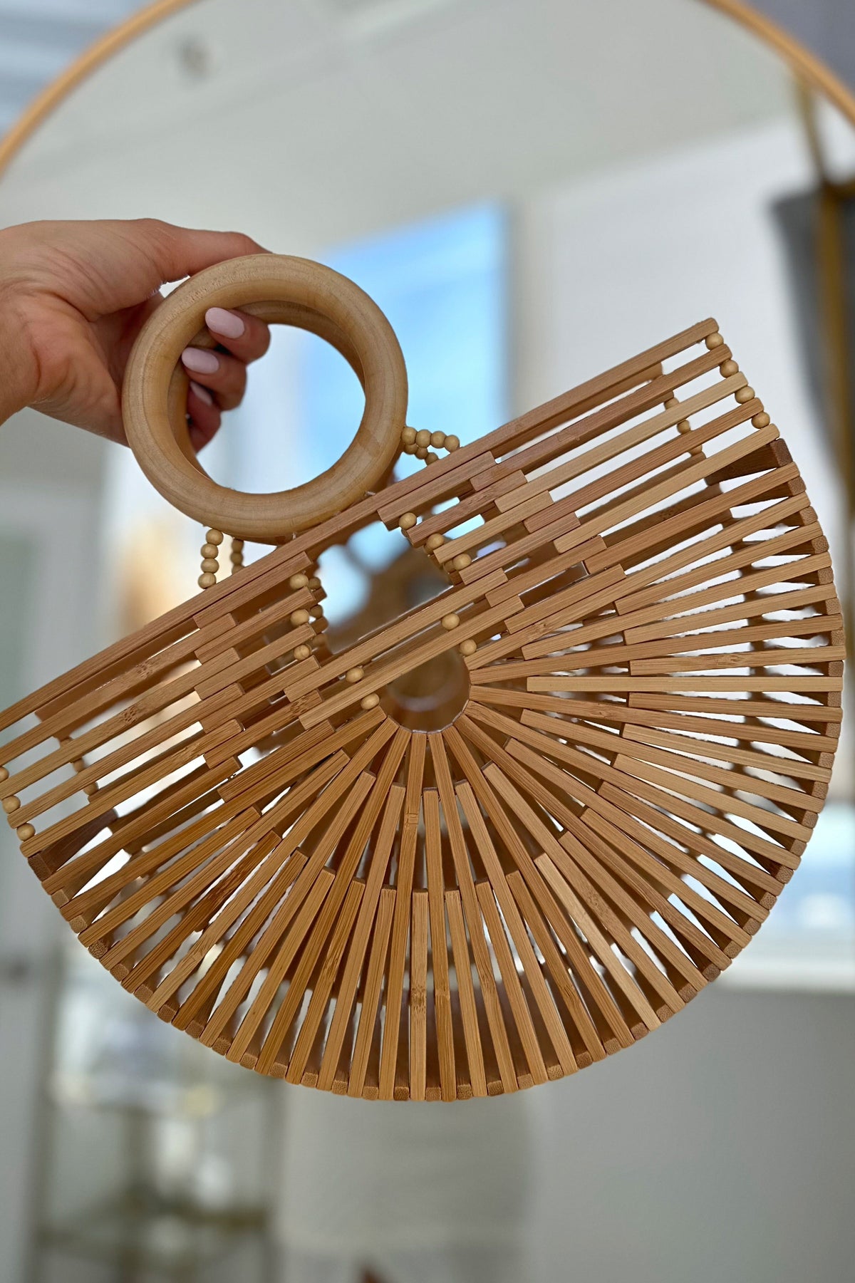 Ania Wooden clutch