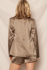 Elizabeth Satin blazer