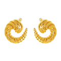Spiral Titanium Steel Stud Earrings