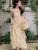 New Spaghetti Strap Elegant Dresses for Women Summer Ruffles A-line Holiday Beach Style Casual Party Dress Y2K Vestidos Mujer