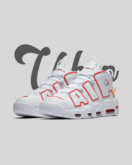 Nike Air More Uptempo White Varsity Red Outline