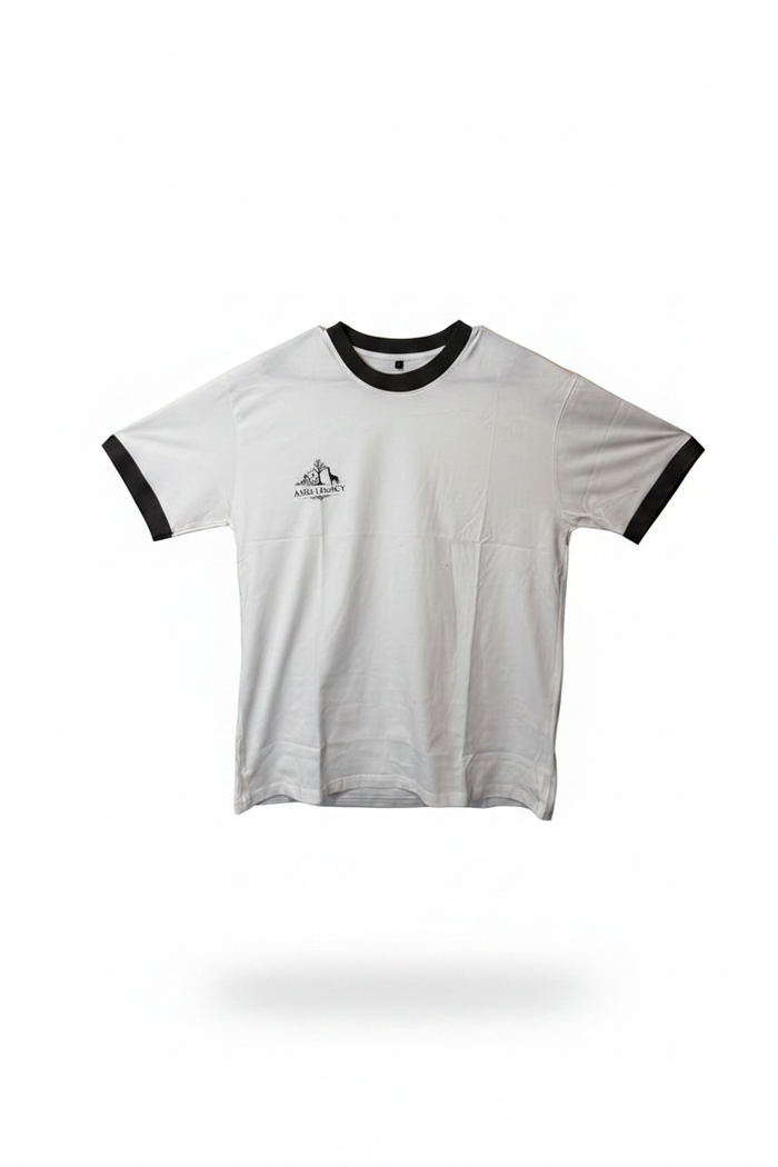 ASIG Legacy Tee blanca frente logo negro