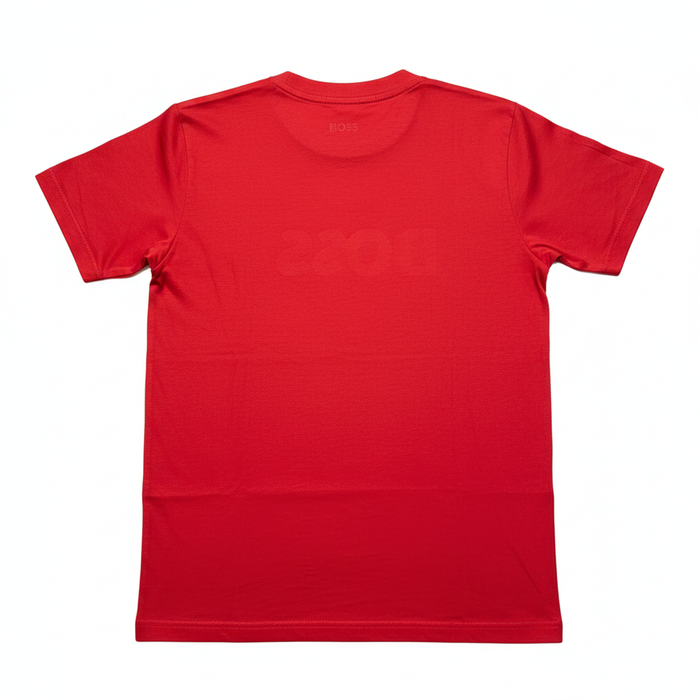 Boss playera roja vista trasera