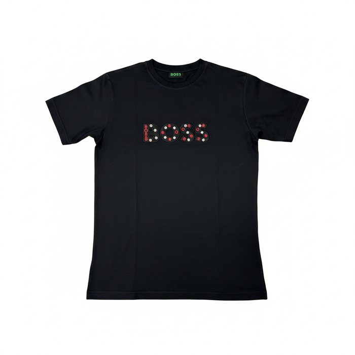 Boss playera negra frente completo