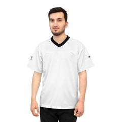 Classic White Football Jersey — Black Trim Team Shirt