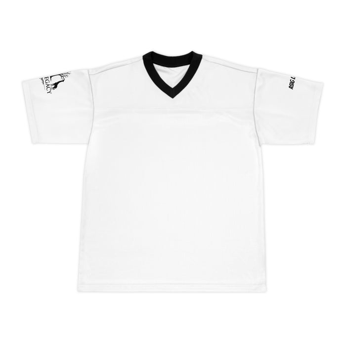 Classic White Football Jersey — Black Trim Team Shirt