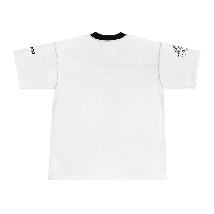 Classic White Football Jersey — Black Trim Team Shirt