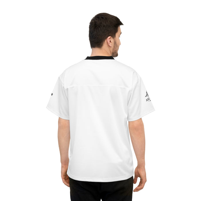 Classic White Football Jersey — Black Trim Team Shirt