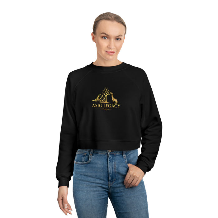 Cropped Fleece Pullover — ASIG Legacy Gold Logo
