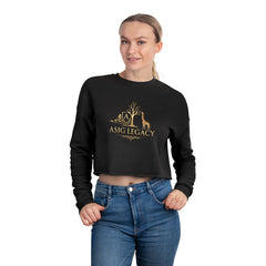 Cropped Sweatshirt — ASIG Legacy Gold Safari Logo