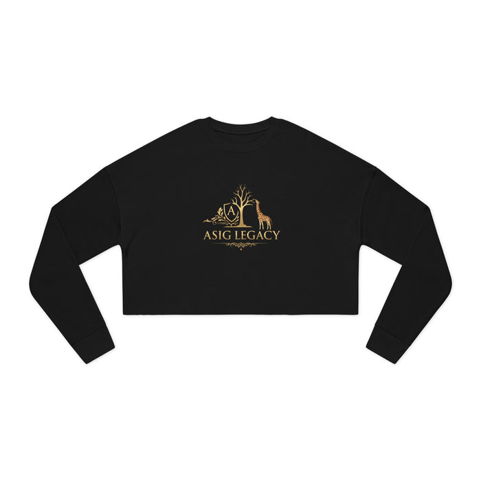 Cropped Sweatshirt — ASIG Legacy Gold Safari Logo