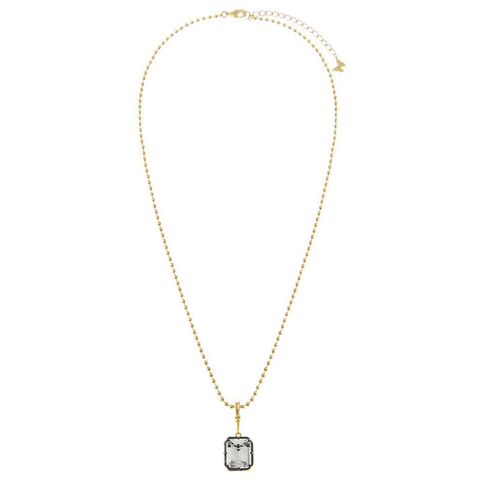 CZ Emerald Statement Necklace