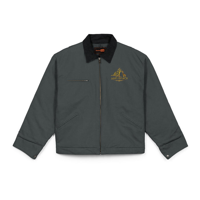 Duck Cloth Work Jacket — "Wrench & Torch" Mechanic Logo Chest asig legacy