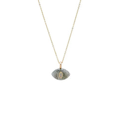 Evil Eye Natural Stone Pendant Necklace