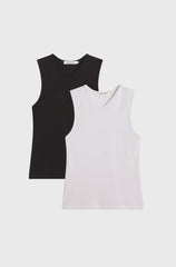 High V Neck Tank Set