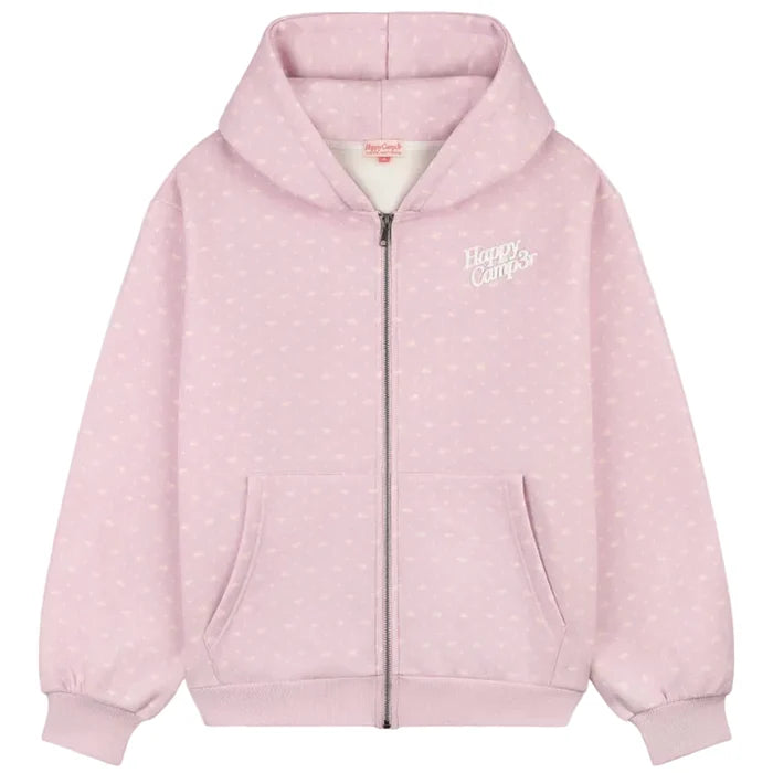 Lavender Bloom Zip Up Hoodie