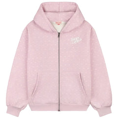 Lavender Bloom Zip Up Hoodie