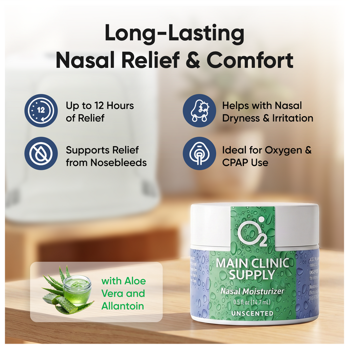 Main Clinic Supply Nasal Moisturizer – Unscented, Long-Lasting Hydration for Dry Nasal Passages - Main Clinic Supply